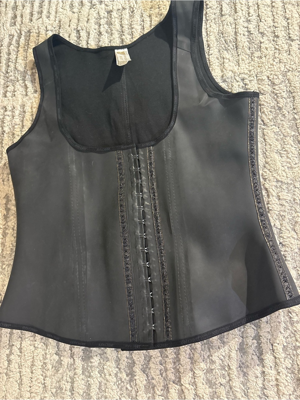 Ann Chery black corset shapewear flattering size 44 - Picture 2 of 4